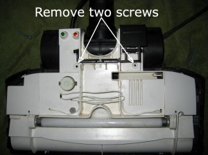 Step 2 - Remove screws holding inner cover.