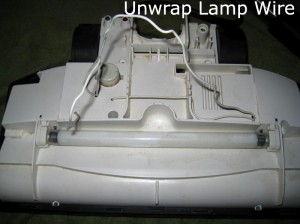 Step 3 - Unwrap Lamp Wires